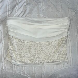 Princess Polly White Lace Crop Top